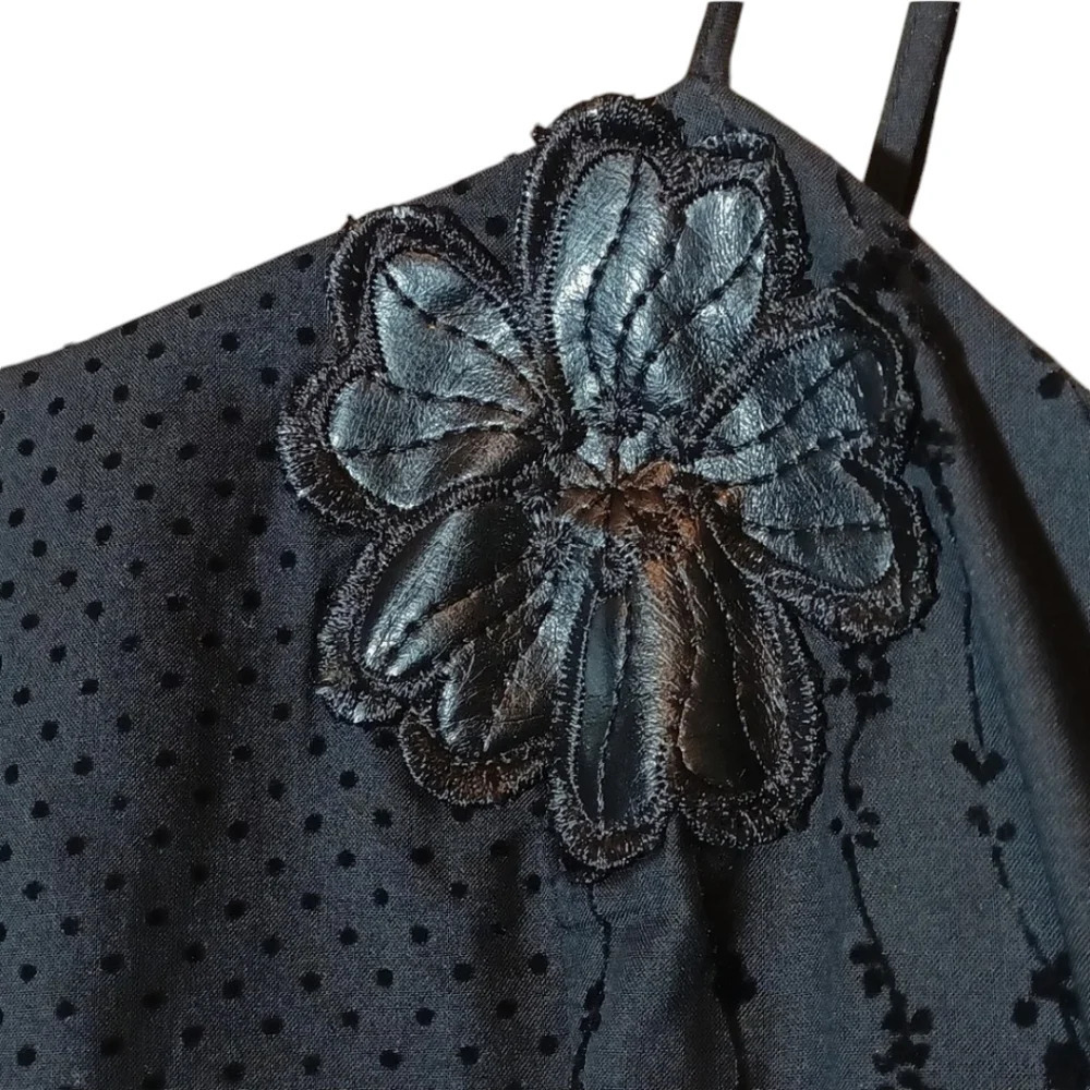 Dolcezza dark romantic goth tiered black witchy whimsigoth handkerchief hem  M - Picture 5 of 16